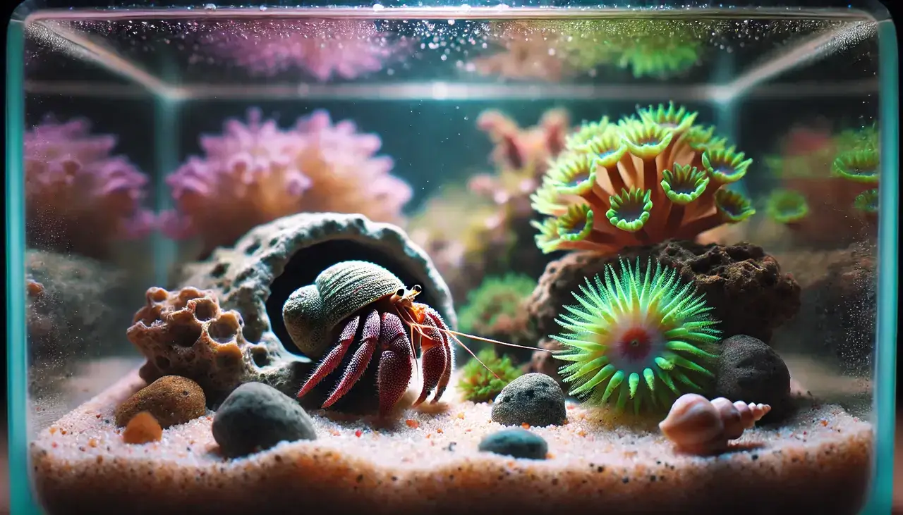 a hermit crab