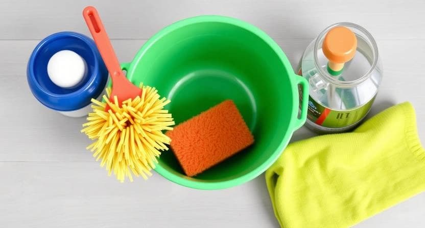 Everyday household items used for simple and affordable aquarium cleaning