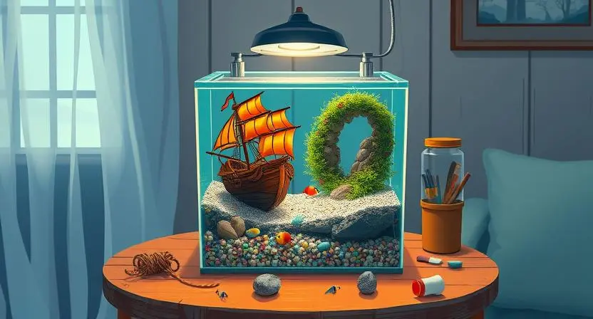 How to Create a Themed Budget Aquarium with DIY Decorations