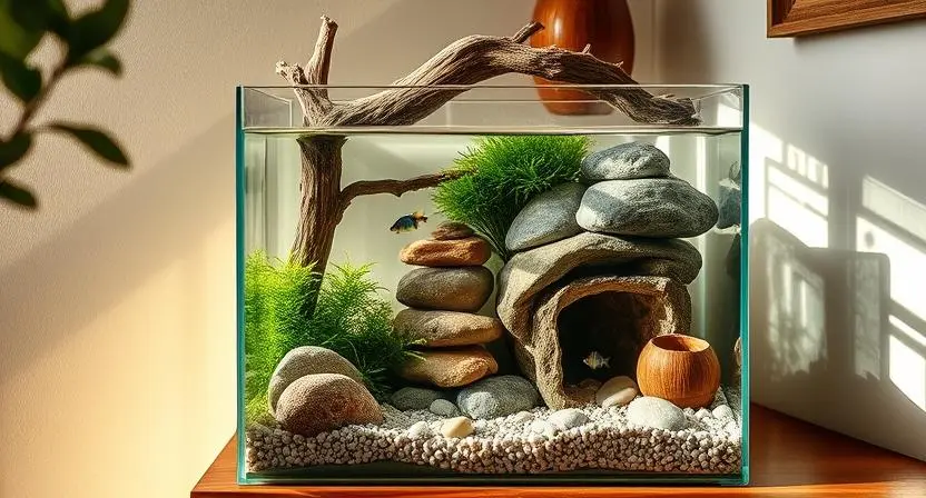 How to Create a Natural Look with DIY Aquarium Decor